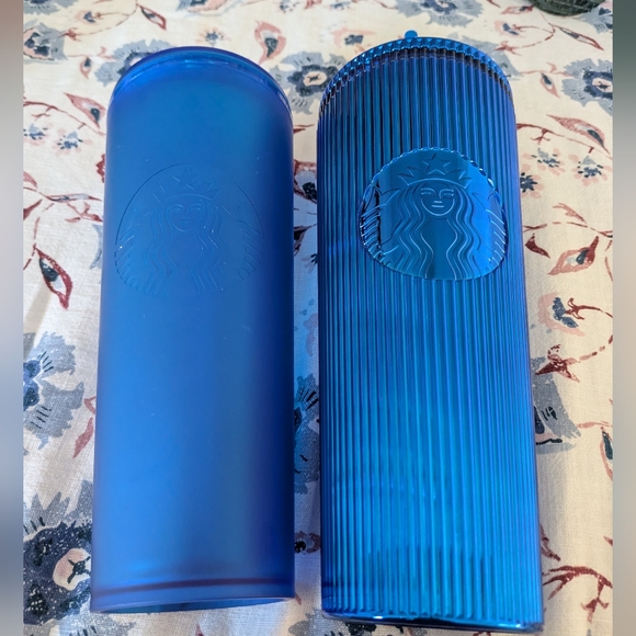 Blue Starbucks tumbler - Picture 2 of 2